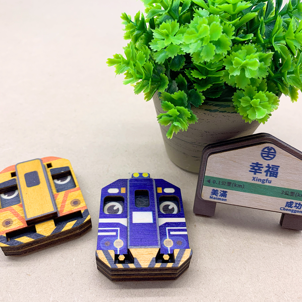 區間車EMU600 / 平溪線DR1000－台鐵木木冰箱貼- 線上購物- 新格子創意